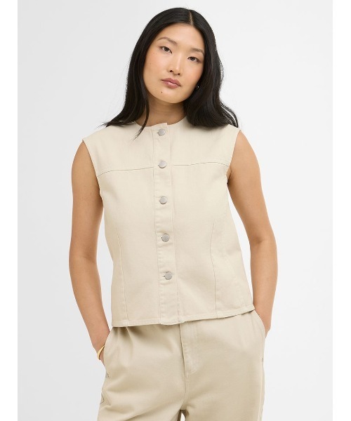 Barbour(バブアー)の「Dayaデニム ノースリーブシャツ(レディース)(シャツ/ブラウス・レディース・ベージュ・10/8)」の1枚目の写真