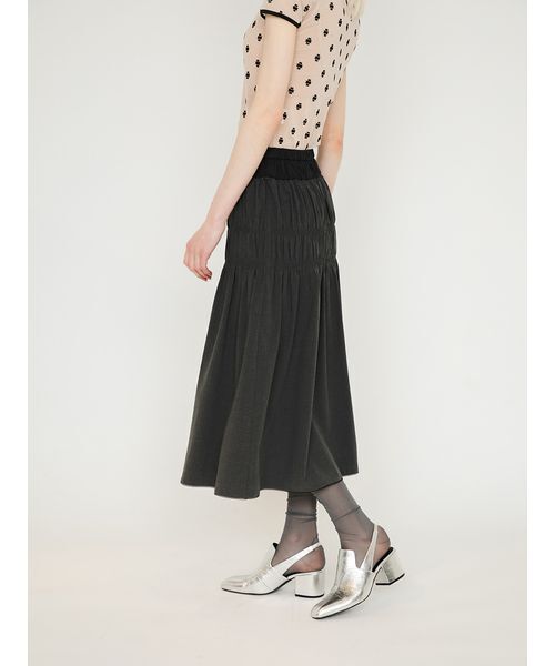 SORIN(ソリン )の「Double Waist Shirring Skirt/ダブルウエスト シャーリングスカート(スカート・レディース・イエロー/ライトグレー/ダークグレー・38/36)」の8枚目の写真