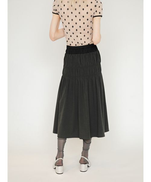 SORIN(ソリン )の「Double Waist Shirring Skirt/ダブルウエスト シャーリングスカート(スカート・レディース・イエロー/ライトグレー/ダークグレー・38/36)」の9枚目の写真