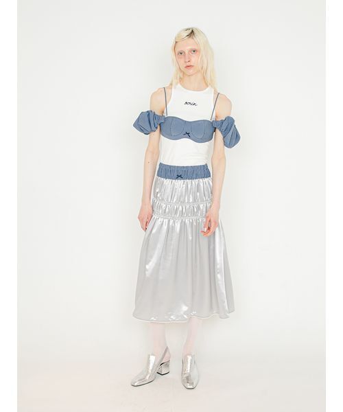 SORIN(ソリン )の「Double Waist Shirring Skirt/ダブルウエスト シャーリングスカート(スカート・レディース・イエロー/ライトグレー/ダークグレー・38/36)」の13枚目の写真
