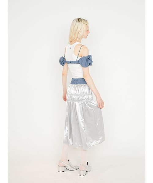 SORIN(ソリン )の「Double Waist Shirring Skirt/ダブルウエスト シャーリングスカート(スカート・レディース・イエロー/ライトグレー/ダークグレー・38/36)」の15枚目の写真