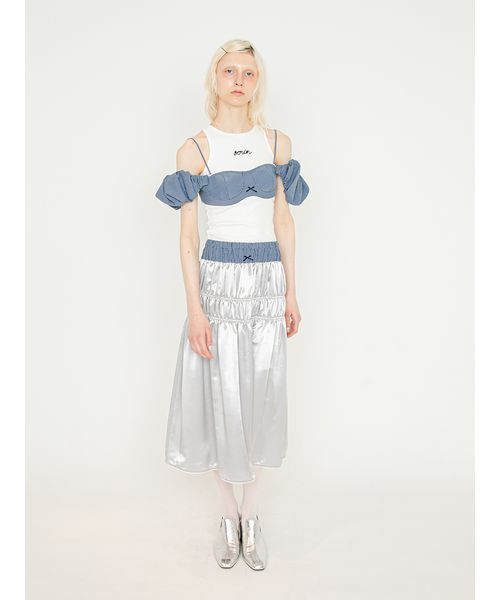SORIN(ソリン )の「Double Waist Shirring Skirt/ダブルウエスト シャーリングスカート(スカート・レディース・イエロー/ライトグレー/ダークグレー・38/36)」の16枚目の写真