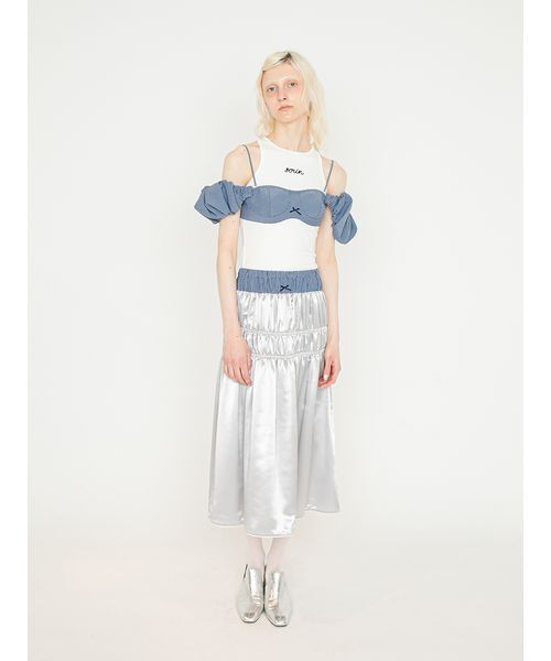 SORIN(ソリン )の「Double Waist Shirring Skirt/ダブルウエスト シャーリングスカート(スカート・レディース・イエロー/ライトグレー/ダークグレー・38/36)」の17枚目の写真
