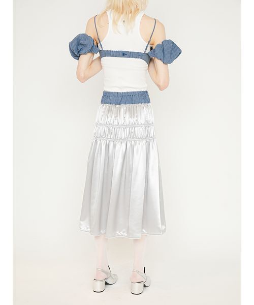 SORIN(ソリン )の「Double Waist Shirring Skirt/ダブルウエスト シャーリングスカート(スカート・レディース・イエロー/ライトグレー/ダークグレー・38/36)」の19枚目の写真