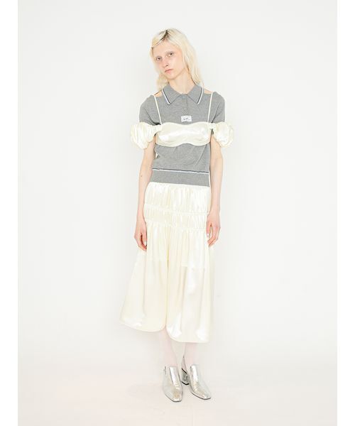 SORIN(ソリン )の「Double Waist Shirring Skirt/ダブルウエスト シャーリングスカート(スカート・レディース・イエロー/ライトグレー/ダークグレー・38/36)」の20枚目の写真