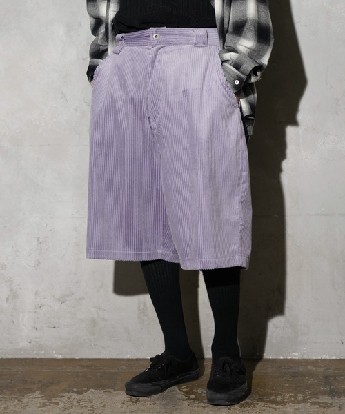 MAUI and Sons(マウイアンドサンズ)の「Maui & Sons / マウイアンドサンズ Sunfade Baggy Shorts ファットコーディロイ バギーショーツ(その他パンツ・メンズ・ピンク/パープル/ブラック・SMALL/MEDIUM/LARGE)」の3枚目の写真