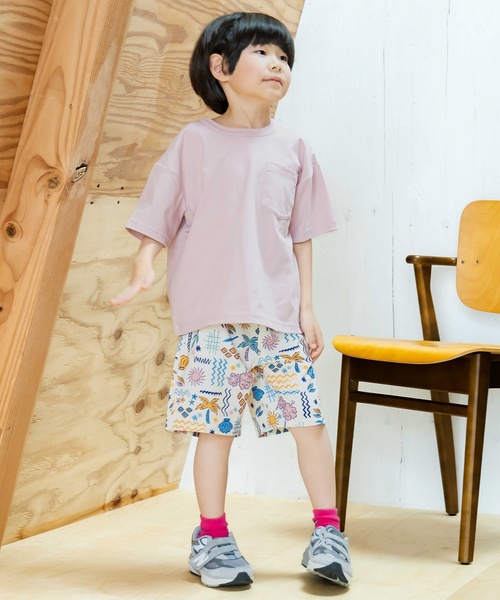 and D. petit main(アンドディープティマイン)の「【セットアップ可】【水陸両用】総ガラショートパンツ(その他パンツ・キッズ・アイボリー/ライトカーキ/ネイビー・110cm/100cm/90cm/140cm/130cm/120cm)」の4枚目の写真