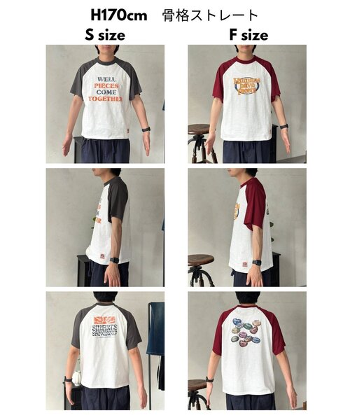 CPCM(シーピーシーエム)の「袖メッシュラグランロゴT(Tシャツ/カットソー・メンズ・チャコールグレー/レッド・SMALL/FREE)」の6枚目の写真