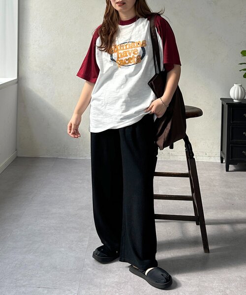 CPCM(シーピーシーエム)の「袖メッシュラグランロゴT(Tシャツ/カットソー・メンズ・チャコールグレー/レッド・SMALL/FREE)」の16枚目の写真