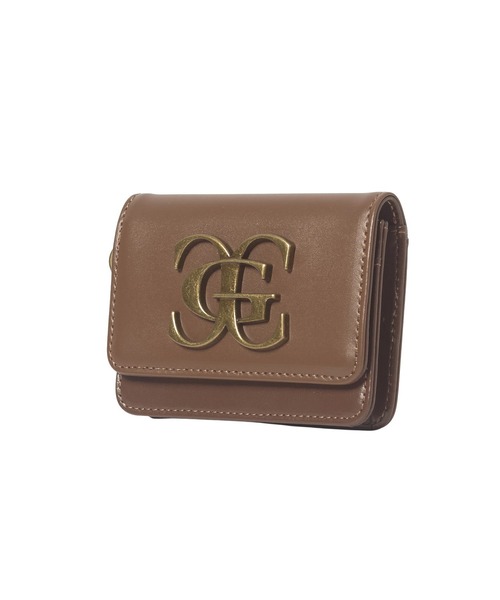X-girl(エックスガール)の「METAL XG EMBLEM FAUX LEATHER CARD CASE(カードケース・レディース・ブラウン/ブラック・ONE SIZE)」の3枚目の写真