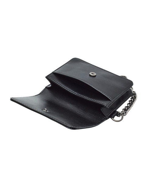 X-girl(エックスガール)の「METAL XG EMBLEM FAUX LEATHER CARD CASE(カードケース・レディース・ブラウン/ブラック・ONE SIZE)」の7枚目の写真
