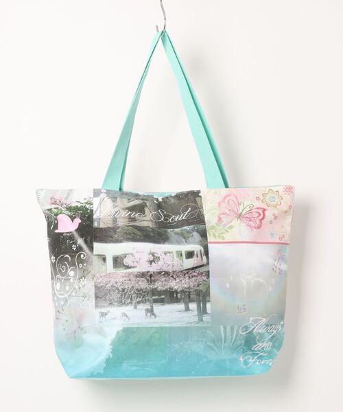 Never mind the XU(ネバーマインドザエックスユー)の「【Never mind the XU】graphic tote bag 1 / 【ネバーマインド ザ エックスユー】グラフィックビッグトートバッグ1(トートバッグ・レディース・ブルー・ONE SIZE)」の10枚目の写真