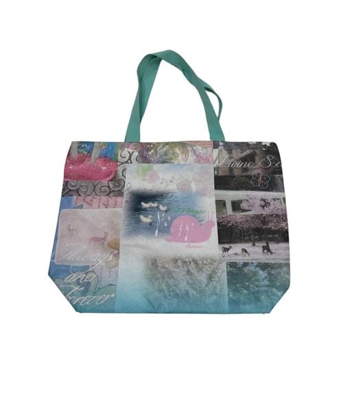 Never mind the XU(ネバーマインドザエックスユー)の「【Never mind the XU】graphic tote bag 1 / 【ネバーマインド ザ エックスユー】グラフィックビッグトートバッグ1(トートバッグ・レディース・ブルー・ONE SIZE)」の8枚目の写真