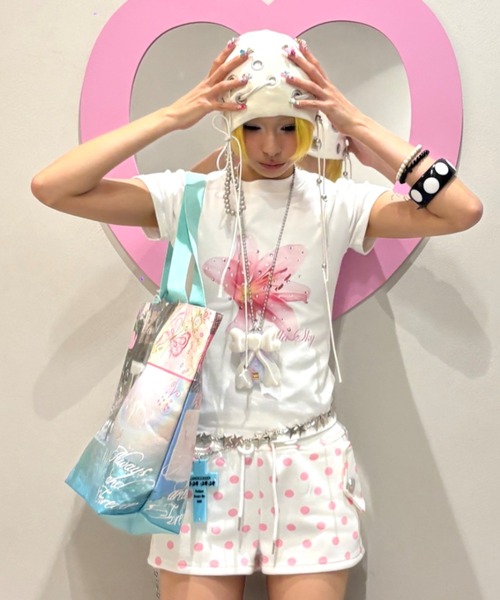 Never mind the XU(ネバーマインドザエックスユー)の「【Never mind the XU】graphic tote bag 1 / 【ネバーマインド ザ エックスユー】グラフィックビッグトートバッグ1(トートバッグ・レディース・ブルー・ONE SIZE)」の4枚目の写真