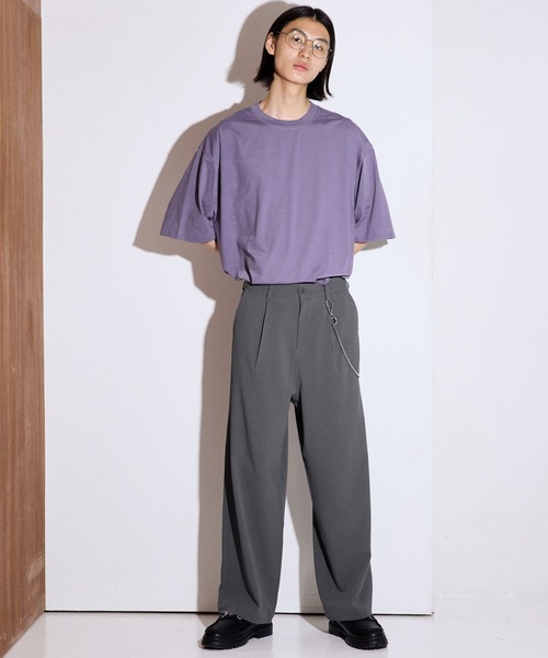 LAKOLE(ラコレ)の「<機能素材>ドライPEカットソー / 670406(Tシャツ/カットソー・メンズ・ホワイト/ブルー/ブラック/グレー/ブラウン/パープル・LARGE/MEDIUM/X-LARGE)」の6枚目の写真