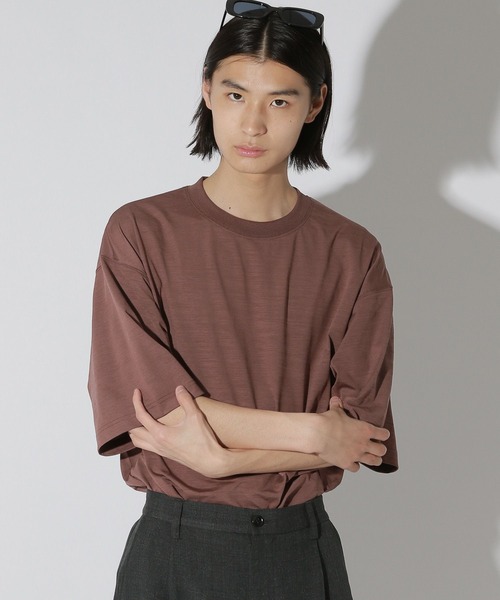 LAKOLE(ラコレ)の「<機能素材>ドライPEカットソー / 670406(Tシャツ/カットソー・メンズ・ホワイト/ブルー/ブラック/グレー/ブラウン/パープル・LARGE/MEDIUM/X-LARGE)」の4枚目の写真