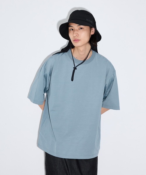 LAKOLE(ラコレ)の「<機能素材>ドライPEカットソー / 670406(Tシャツ/カットソー・メンズ・ホワイト/ブルー/ブラック/グレー/ブラウン/パープル・LARGE/MEDIUM/X-LARGE)」の5枚目の写真