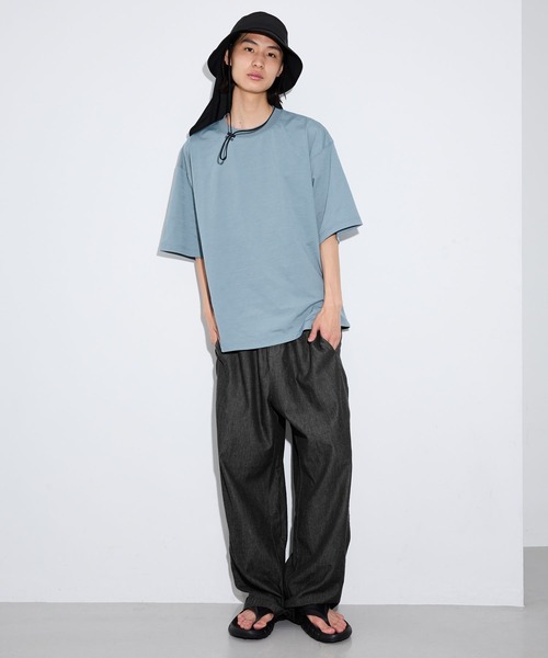 LAKOLE(ラコレ)の「<機能素材>ドライPEカットソー / 670406(Tシャツ/カットソー・メンズ・ホワイト/ブルー/ブラック/グレー/ブラウン/パープル・LARGE/MEDIUM/X-LARGE)」の14枚目の写真