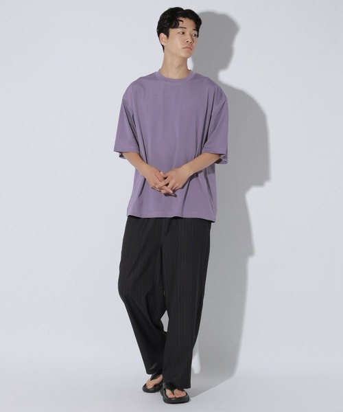LAKOLE(ラコレ)の「<機能素材>ドライPEカットソー / 670406(Tシャツ/カットソー・メンズ・ホワイト/ブルー/ブラック/グレー/ブラウン/パープル・LARGE/MEDIUM/X-LARGE)」の7枚目の写真