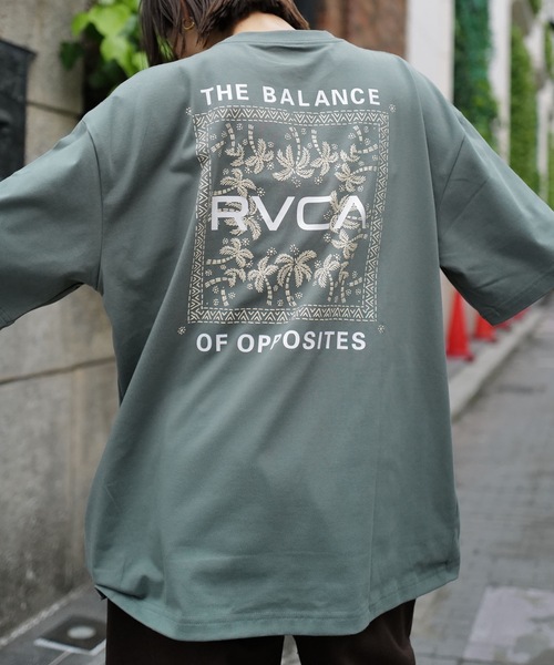 RVCA(ルーカ)の「RVCA メンズ EXOTIC BOX TEE Tシャツ 【2026年夏モデル】/ルーカバックプリント半袖Tシャツ(Tシャツ/カットソー・メンズ・ブルー系その他/ブラック系その他2/レッド系その他/オフホワイト/ブラック・SMALL/MEDIUM/LARGE/X-LARGE)」の4枚目の写真