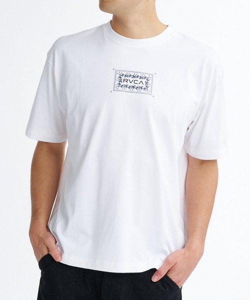 RVCA(ルーカ)の「RVCA メンズ EXOTIC BOX TEE Tシャツ 【2026年夏モデル】/ルーカバックプリント半袖Tシャツ(Tシャツ/カットソー・メンズ・ブルー系その他/ブラック系その他2/レッド系その他/オフホワイト/ブラック・SMALL/MEDIUM/LARGE/X-LARGE)」の11枚目の写真