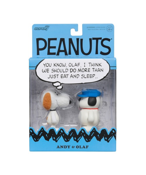PEANUTS(ピーナッツ)の「Super7 PEANUTS Olaf & Andy 2-Pack スーパー7 ピーナッツ リアクションフィギア オラフ&アンディー オブジェ(フィギュア・レディース・その他・FREE)」の10枚目の写真