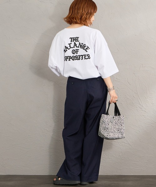 RVCA（ルーカ）の「[RVCA/ルーカ] SUPER WIDE バックロゴプリント ショートスリーブTシャツ（Tシャツ/カットソー・レディース・ブラック/サックスブルー/ホワイト・M/L/XL）」の5枚目の写真