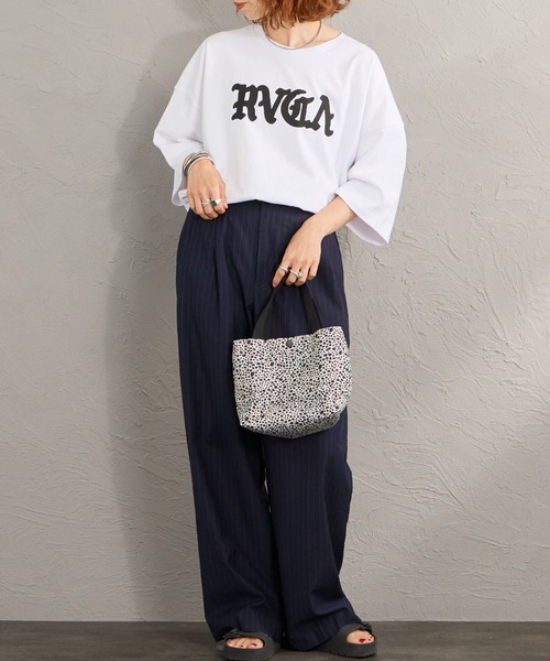 RVCA（ルーカ）の「[RVCA/ルーカ] SUPER WIDE バックロゴプリント ショートスリーブTシャツ（Tシャツ/カットソー・レディース・ブラック/サックスブルー/ホワイト・M/L/XL）」の10枚目の写真