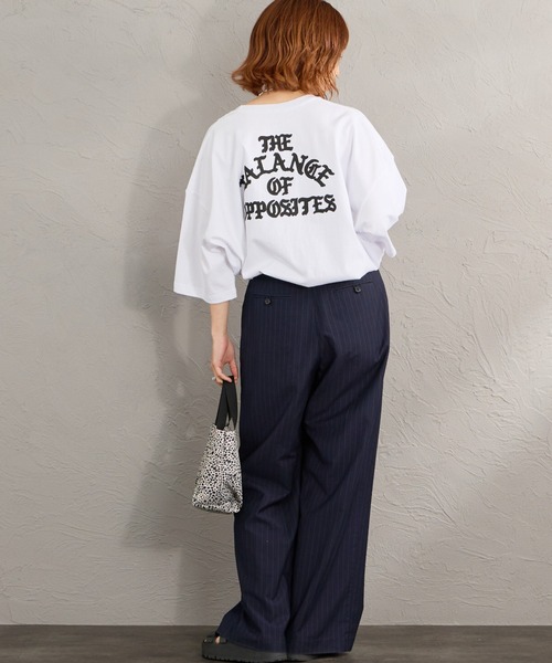 RVCA（ルーカ）の「[RVCA/ルーカ] SUPER WIDE バックロゴプリント ショートスリーブTシャツ（Tシャツ/カットソー・レディース・ブラック/サックスブルー/ホワイト・M/L/XL）」の11枚目の写真