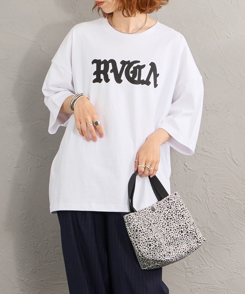 RVCA（ルーカ）の「[RVCA/ルーカ] SUPER WIDE バックロゴプリント ショートスリーブTシャツ（Tシャツ/カットソー・レディース・ブラック/サックスブルー/ホワイト・M/L/XL）」の12枚目の写真