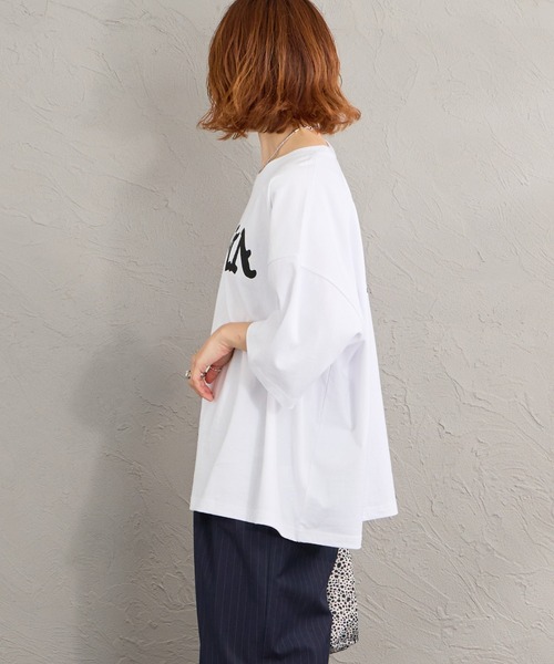 RVCA（ルーカ）の「[RVCA/ルーカ] SUPER WIDE バックロゴプリント ショートスリーブTシャツ（Tシャツ/カットソー・レディース・ブラック/サックスブルー/ホワイト・M/L/XL）」の13枚目の写真