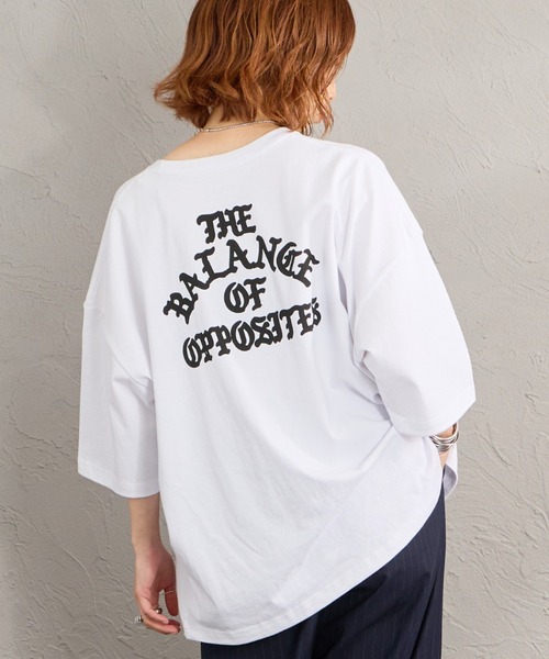RVCA（ルーカ）の「[RVCA/ルーカ] SUPER WIDE バックロゴプリント ショートスリーブTシャツ（Tシャツ/カットソー・レディース・ブラック/サックスブルー/ホワイト・M/L/XL）」の7枚目の写真