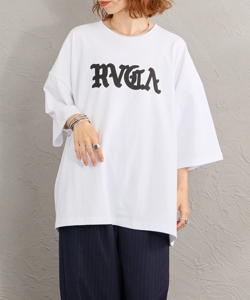 RVCA（ルーカ）の「[RVCA/ルーカ] SUPER WIDE バックロゴプリント ショートスリーブTシャツ（Tシャツ/カットソー・レディース・ブラック/サックスブルー/ホワイト・M/L/XL）」の15枚目の写真