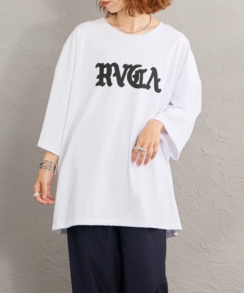RVCA（ルーカ）の「[RVCA/ルーカ] SUPER WIDE バックロゴプリント ショートスリーブTシャツ（Tシャツ/カットソー・レディース・ブラック/サックスブルー/ホワイト・M/L/XL）」の18枚目の写真