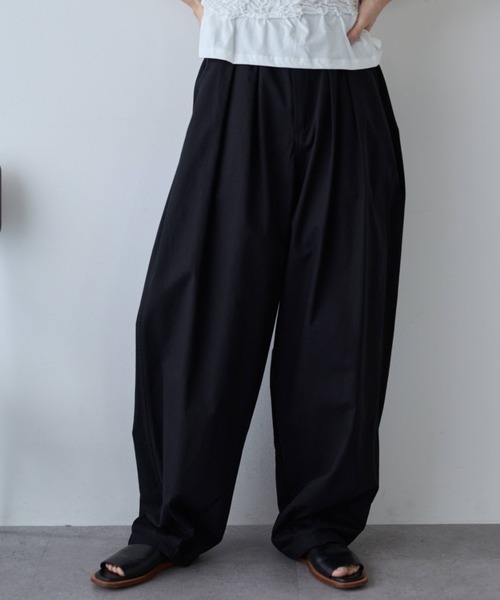 Libra Cue(リブラ キュー)の「サーカスコットンパンツ(その他パンツ・レディース・グレー/アイボリー/ブラック/ピンク/ベージュ・FREE/2)」の2枚目の写真