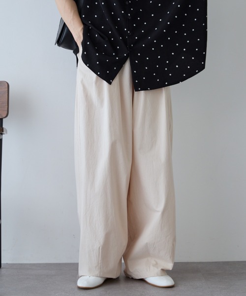 Libra Cue(リブラ キュー)の「サーカスコットンパンツ(その他パンツ・レディース・グレー/アイボリー/ブラック/ピンク/ベージュ・FREE/2)」の9枚目の写真