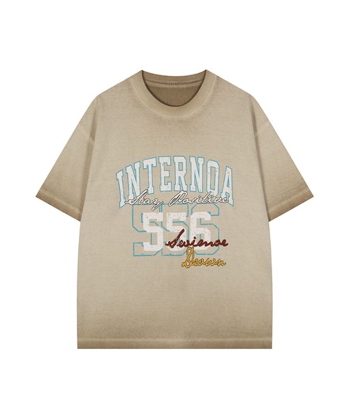 HOOK(フック)の「HOOK カレッジ × ナンバリング ウォッシュ オーバーサイズT (SS)(Tシャツ/カットソー・メンズ・ブラウン/ベージュ/ブラック・L/M)」の21枚目の写真