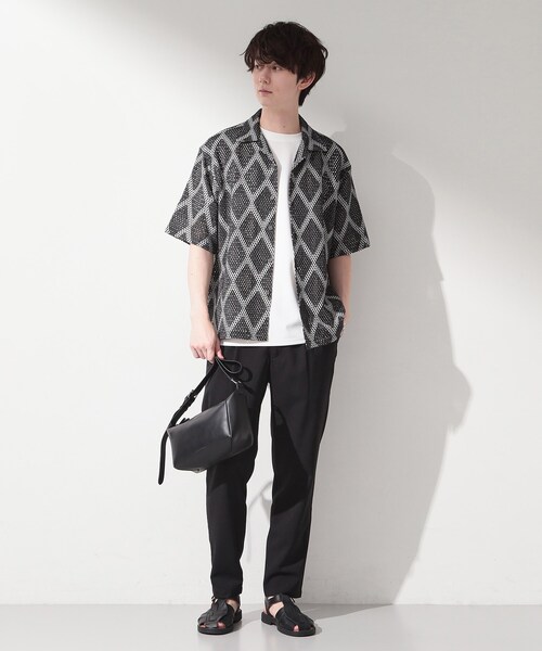 THE SHOP TK (ザ ショップ ティーケー )の「配色ショルダーバッグ(ショルダーバッグ・メンズ・ブラック/ベージュ系4・00)」の4枚目の写真
