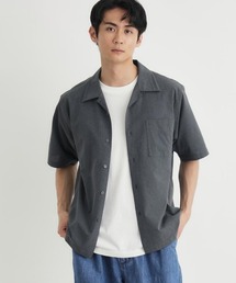 PLUS ONE(プラスワン)メッシュ織り半袖シャツ