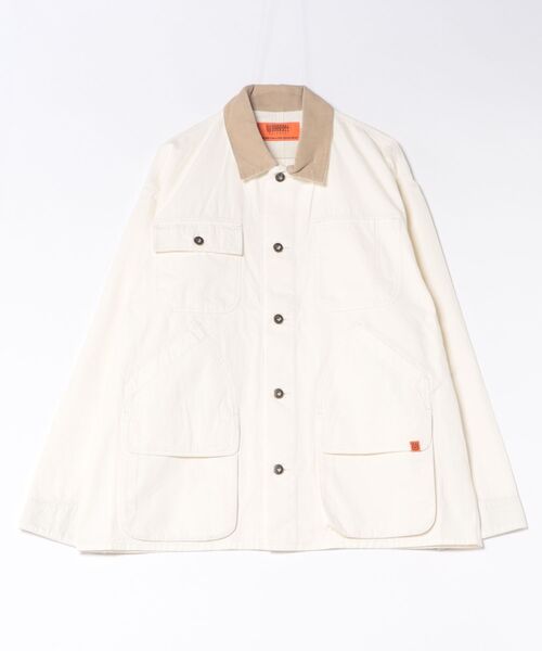 UNIVERSAL OVERALL(ユニバーサルオーバーオール)の「【72】【it】【UNIVERSAL OVERALL】OX FIELD JACKET(カバーオール・メンズ・オフホワイト・MEDIUM/SMALL/X-LARGE)」の1枚目の写真