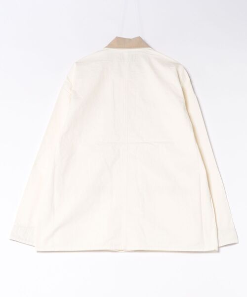 UNIVERSAL OVERALL(ユニバーサルオーバーオール)の「【72】【it】【UNIVERSAL OVERALL】OX FIELD JACKET(カバーオール・メンズ・オフホワイト・MEDIUM/SMALL/X-LARGE)」の2枚目の写真