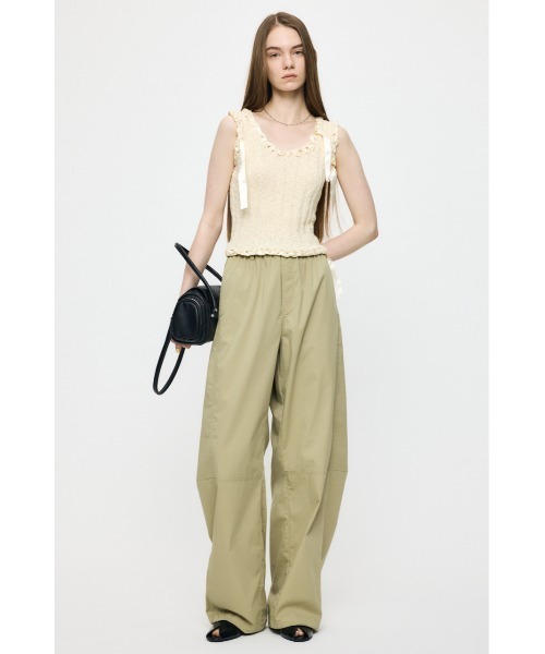 MOUSSY（マウジー）の「BRAID KNIT タンクトップ（タンクトップ・レディース・ブラック/ピンク/アイボリー・FREE）」の6枚目の写真
