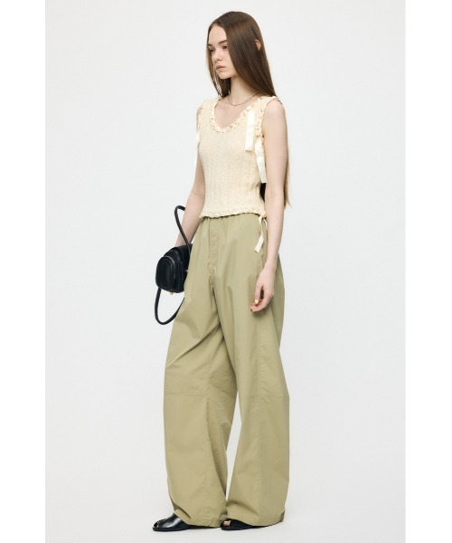 MOUSSY（マウジー）の「BRAID KNIT タンクトップ（タンクトップ・レディース・ブラック/ピンク/アイボリー・FREE）」の7枚目の写真
