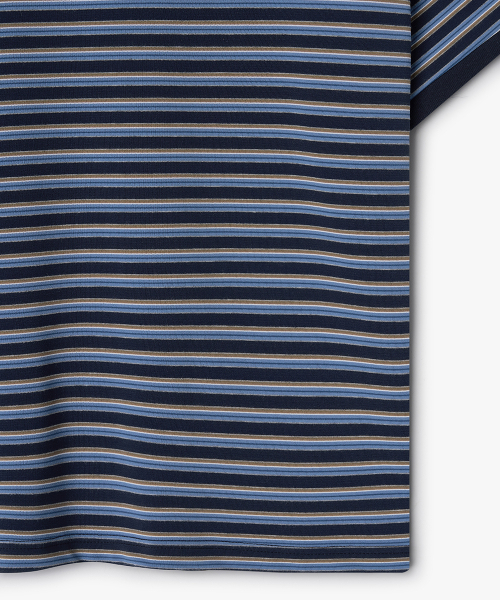 WEST GRAND BOULEVARD(ウエストグランドブルバード)の「セミオーバーマルチストライプリンガーティーシャツ ROYAL BLUE(Tシャツ/カットソー・メンズ・その他・MEDIUM/LARGE/X-LARGE)」の5枚目の写真