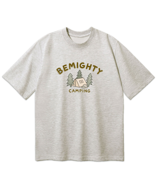 BEMIGHTY（ビーマイティー）の「クレヨンキャンピングドローイングオーバーサイズ半袖Tシャツ[メランジェグレー]（Tシャツ/カットソー・メンズ・その他・LARGE/X-LARGE/XX-LARGE）」の3枚目の写真
