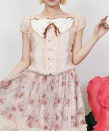 axes femme｜アクシーズファムのトップス（ピンク/桃色系・半袖）通販
