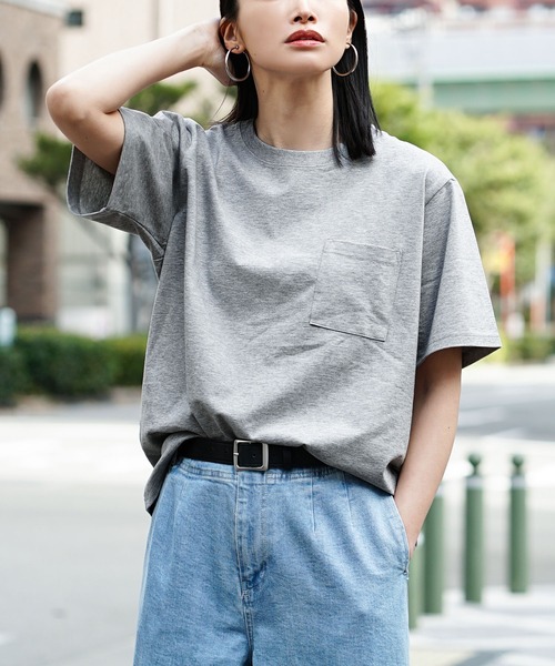 zootie（ズーティー）の「汗吸わないTシャツ［メンズ］（Tシャツ/カットソー・メンズ・グレイッシュベージュ/コーラル/杢グレー/ネイビー/オフホワイト/ブラック/ミント・L/M/LL）」の13枚目の写真