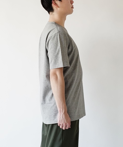 zootie（ズーティー）の「汗吸わないTシャツ［メンズ］（Tシャツ/カットソー・メンズ・グレイッシュベージュ/コーラル/杢グレー/ネイビー/オフホワイト/ブラック/ミント・L/M/LL）」の15枚目の写真