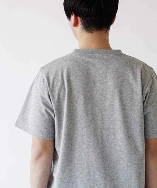 zootie（ズーティー）の「汗吸わないTシャツ［メンズ］（Tシャツ/カットソー・メンズ・グレイッシュベージュ/コーラル/杢グレー/ネイビー/オフホワイト/ブラック/ミント・L/M/LL）」の8枚目の写真