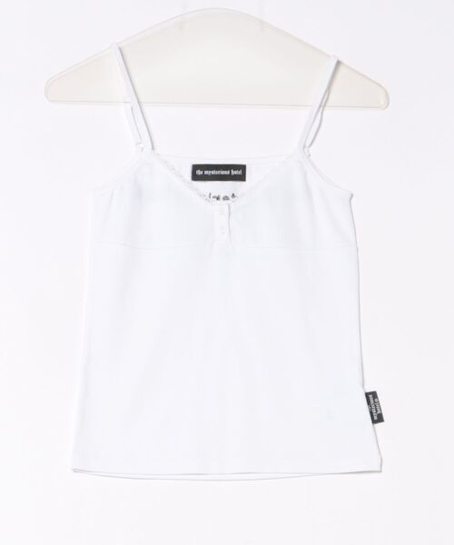 THE MYSTERIOUS HOTEL(ザミステリアスホテル)の「THE MYSTERIOUS HOTEL/ザ ミステリアス ホテル/V NECK BUTTON SLEEVELESS(キャミソール・レディース・ホワイト・F)」の3枚目の写真